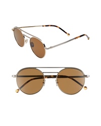 CUTLER AND GROSS 50mm Polarized Round Sunglasses