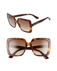 Gucci 54mm Gradient Square Sunglasses