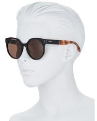 Prada 55mm Round Cat Eye Sunglasses