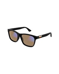 Gucci 57mm Rectangular Sunglasses In Black At Nordstrom