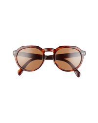 Celine 58mm Round Sunglasses In Dark Havana Brown At Nordstrom