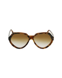 Victoria Beckham 60mm Gradient Rectangle Sunglasses