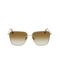 Victoria Beckham 61mm Rectangular Sunglasses