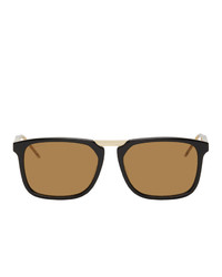 Gucci Black And Brown Gg0842s Sunglasses
