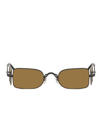 Matsuda Black And Gold Titanium 10611h Sunglasses