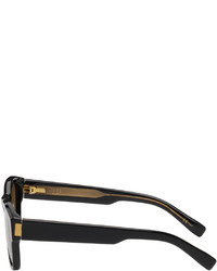 Dunhill Black Brown Rectangular Sunglasses