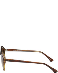 Dries Van Noten Brown Linda Farrow Edition 63 C2 Sunglasses