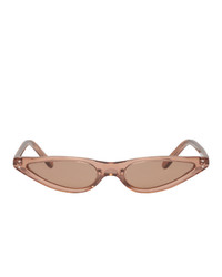 George Keburia Brown Micro Cat Eye Sunglasses
