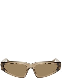Bottega Veneta Brown Modified Cat Eye Sunglasses