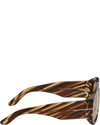 Tom Ford Brown Transparent Bronson Sunglasses