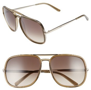 chloe 60mm navigator sunglasses