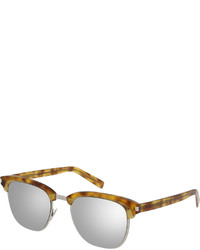 Saint Laurent Classic 108 Retro Sunglasses Brown