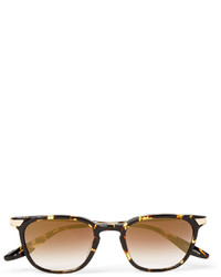 Barton Perreira Dean Square Frame Tortoiseshell Acetate And Gold Tone Mirrored Sunglasses