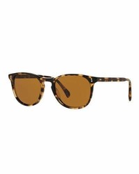 Oliver Peoples Finley Esq 51 Acetate Sunglasses Light Brown