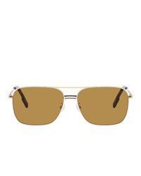 Kenzo Gold And Brown Shiny Endura Sunglasses