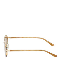 Y/Project Gold And Linda Farrow Edition Trinity Sunglasses