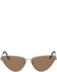 McQ Gold Cat Eye Sunglasses