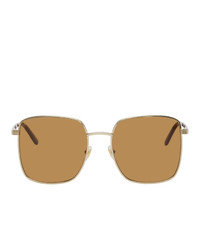 Gucci Gold Gg0802s Sunglasses