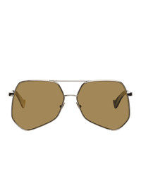Grey Ant Gold Megalast Hexagonal Aviator Sunglasses