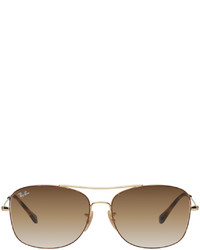 Ray-Ban Gold Rb3611 Sunglasses