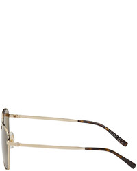 Dunhill Gold Square Framed Sunglasses