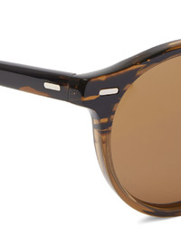 Oliver Peoples Gregory Peck Round Frame Acetate Sunglasses
