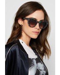 Thierry Lasry Hedony Cat Eye Acetate Sunglasses Brown