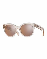 Oliver Peoples Jacey Mirrored Transparent Sunglasses
