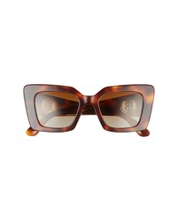 Burberry Light Havana 51mm Square Polarized Sunglasses In Light Havanabrown Gradient At Nordstrom