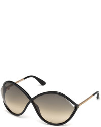Tom Ford Liora Oversized Open Inset Sunglasses