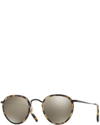 Oliver Peoples Mp 2 Mirrored Round Sunglasses