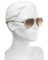 Kate Spade New York Amarissa 59mm Polarized Aviator Sunglasses Silver Pink