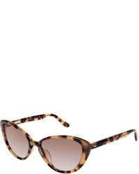 Derek Lam Phoenix Cat Eye Tortoise Acetate Sunglasses Brown