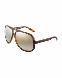 Gucci Plastic Aviator Sunglasses W Web Detail Brown
