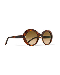 CUTLER AND GROSS Round Frame Tortoiseshell Acetate Sunglasses