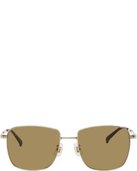 Dunhill Silver Brown Square Sunglasses