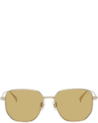 Dunhill Silver Yellow Square Sunglasses