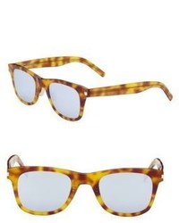 Saint Laurent Slim 51mm Reflective Square Sunglasses