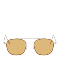 VIU Tan And Silver Closed Edition The Idealiste Sunglasses