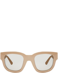 Acne Studios Tan Mirrored Frame Sunglasses