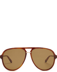 Gucci Tortoiseshell Aviator Frame Sunglasses