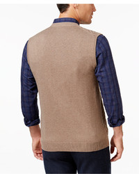 Tasso Elba Big And Tall Chevron Sweater Vest Only At Macys