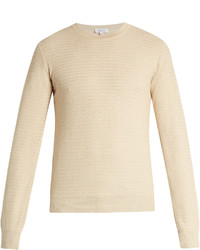 Brioni Zigzag Waffle Knit Cotton Sweater