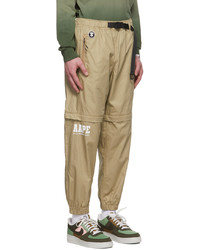 AAPE BY A BATHING APE Beige Cotton Lounge Pants