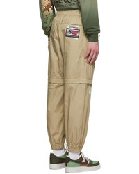 AAPE BY A BATHING APE Beige Cotton Lounge Pants