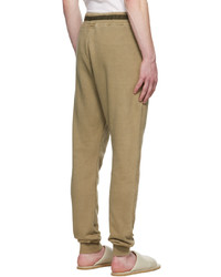 Greg Lauren Khaki Cotton Lounge Pants