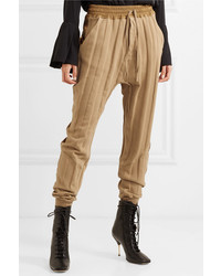 Haider Ackermann Striped Med Cotton Jersey Track Pants
