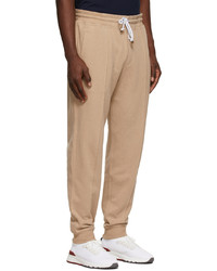 Brunello Cucinelli Tan French Terry Lounge Pants