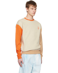 JW Anderson Beige Colorblock Sweatshirt