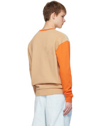 JW Anderson Beige Colorblock Sweatshirt